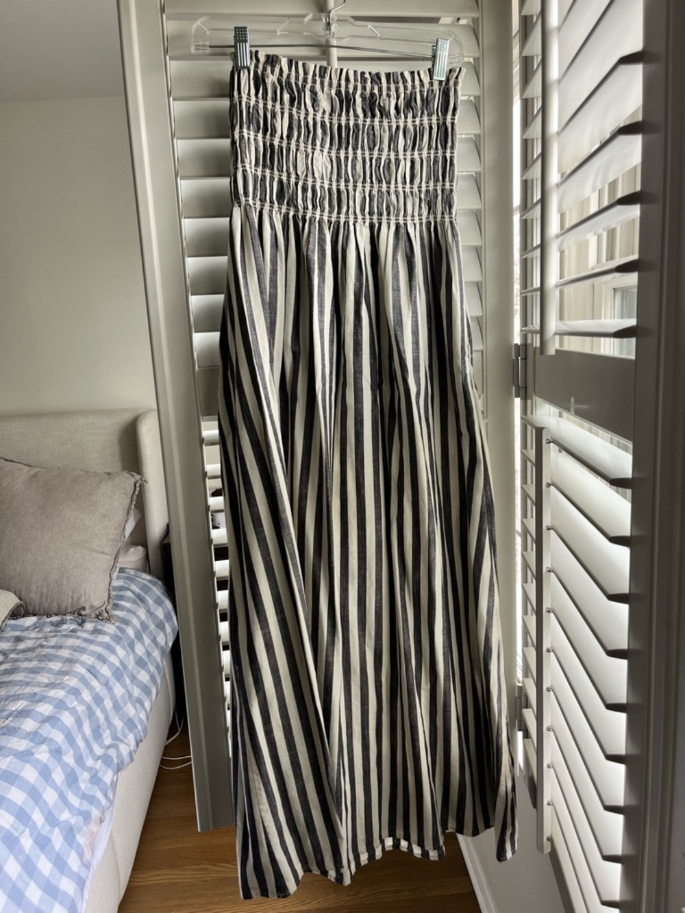 Universal Thread Black and White Striped Maxi Dress